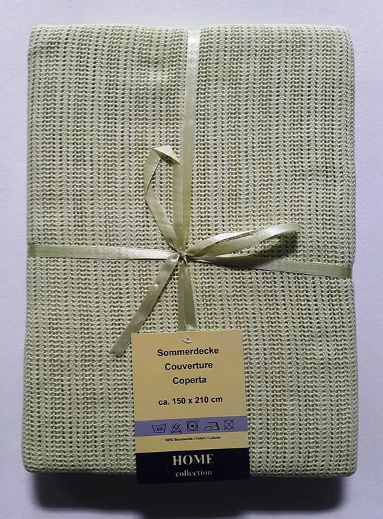 Sommer Decke gehäkelt Lime Gr.150/210 cm Kaufen auf Ricardo