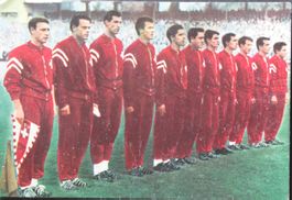 Schweizer Fussballnationalmannschaft WM 1962 (Sammelbild)