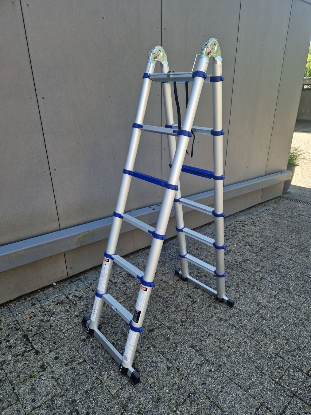 Scale: Tedura Alu-Teleskop-Klappleiter, 3.85 m – Nuovo (secondo la descrizione) da Cham venduto da Dave63 2