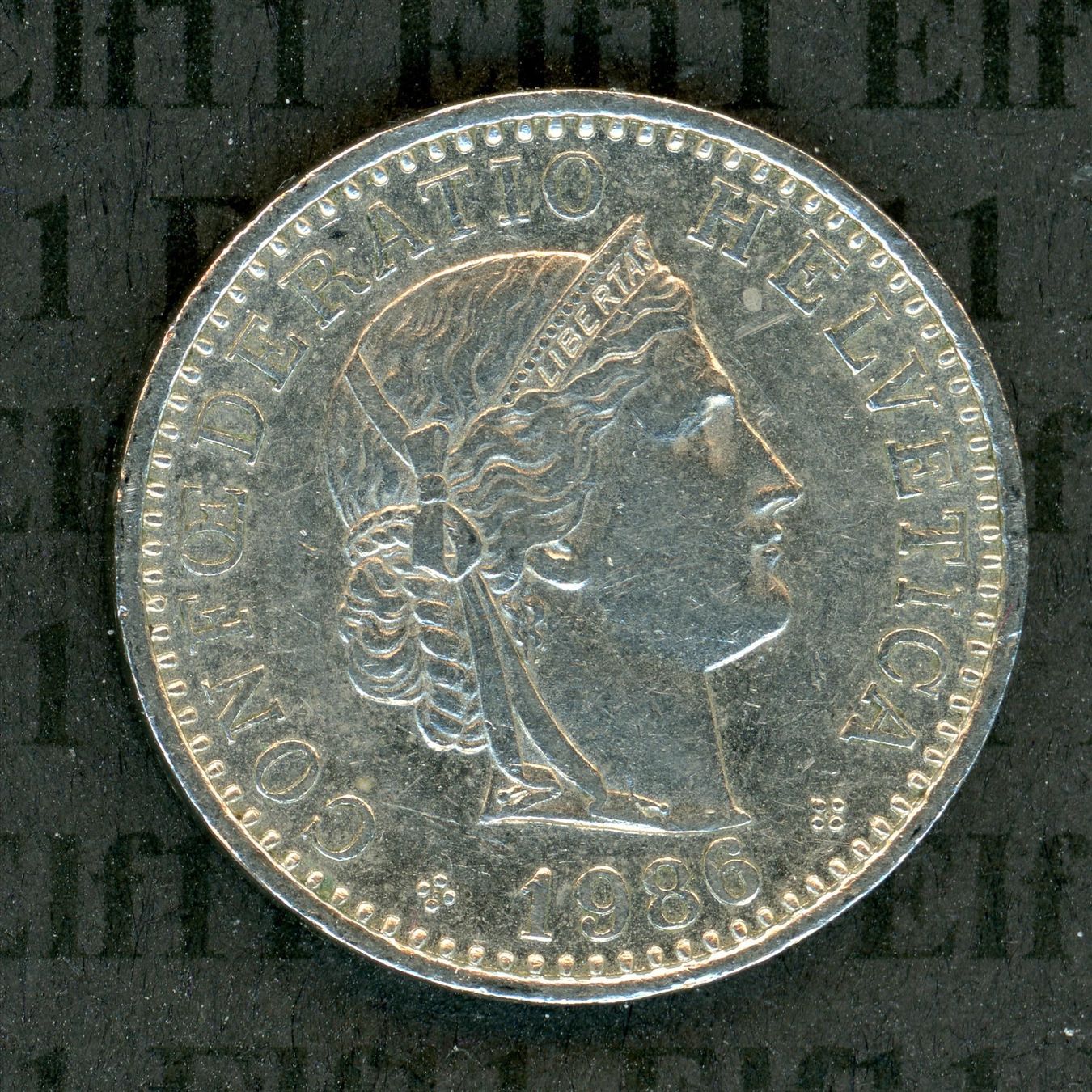 Tutti le monete: CHF___0.20 1986 vz 20 Rappen – Usato da Widnau venduto da Elf11