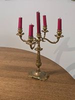 Antiker Kerzenständer 5-flammig (Messing)