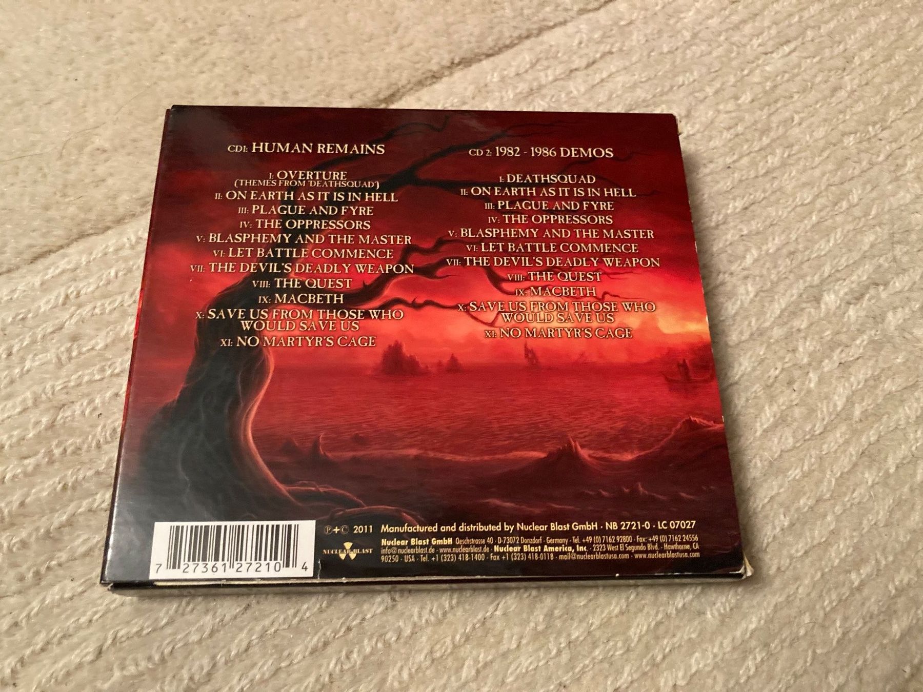 CD: Hell - Human Remains (2CD Digipak) Top Zustand – Usato da Wagenhausen venduto da Novafreund283 2