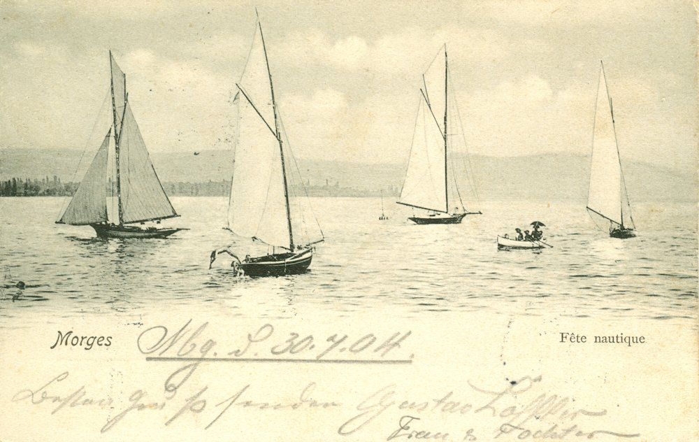 Cartoline postali: Morges - Fête nautique – Usato da Chavornay venduto da SupraSenna
