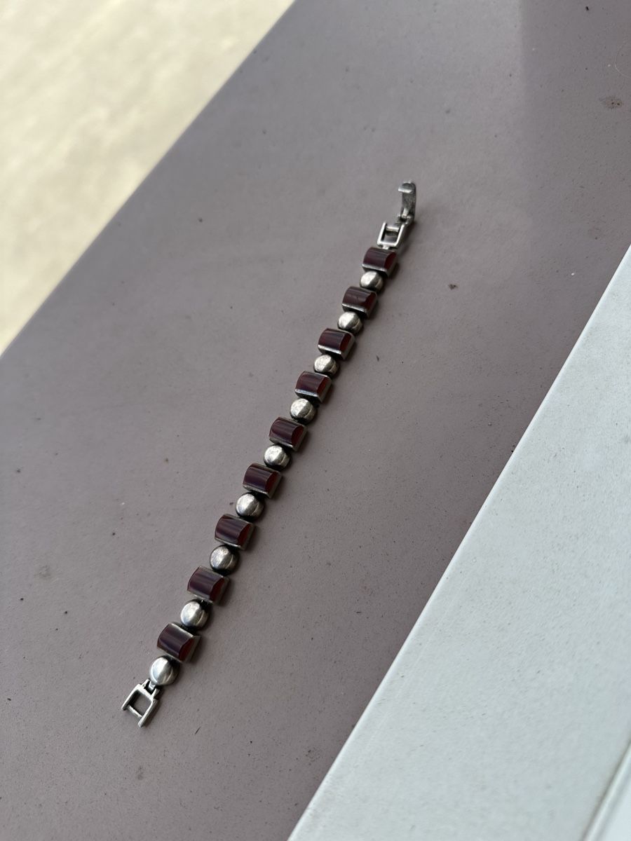 Bracciali & Braccialetti: Armband echtes Silber Karneol Steine – Usato da Luzern venduto da ariazalea 7
