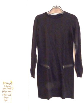 Uni schwarzes Strickkleid von EDC by Esprit Gr. S - 240934