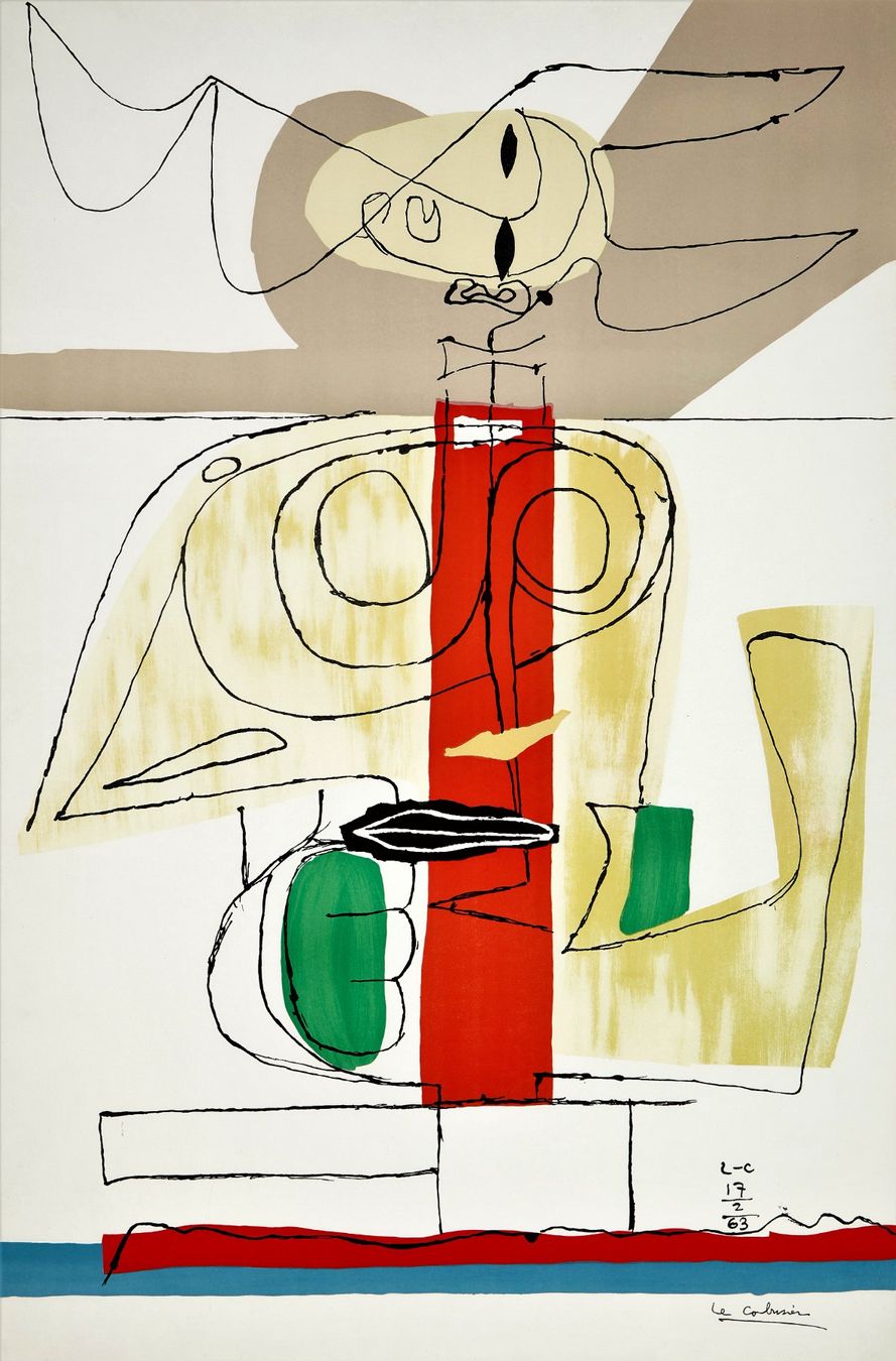 Grafica & Litografie: Le Corbusier.Fargraphik. – Usato da Allschwil venduto da ART21