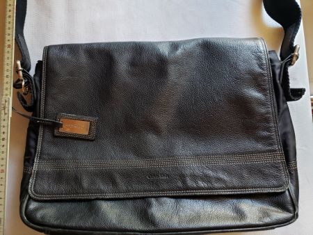 Vintage Calvin Klein Messenger-Tasche aus Leder