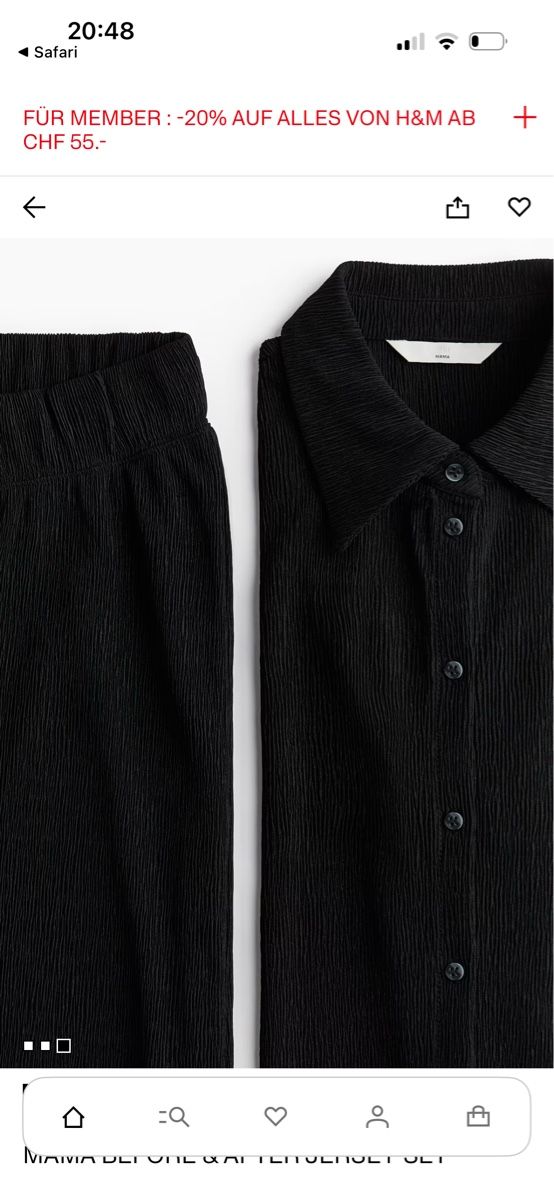 H&M Kleider: Neues, schwarzes H&M Mama Set, Grösse M – Neu (gemäss Beschreibung) aus Stäfa von InesBo 1