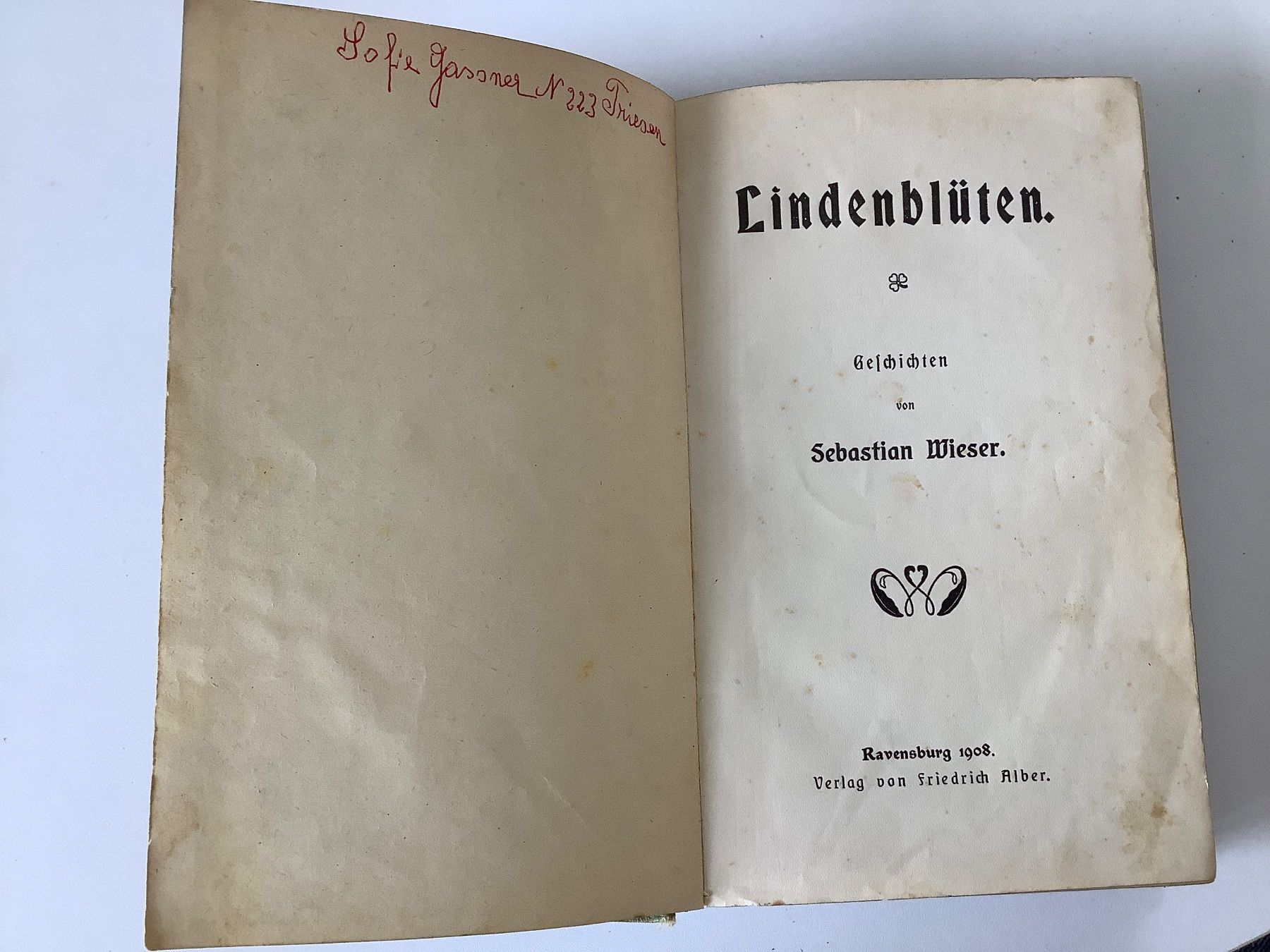 Libri: Antikes Buch von 1908 – Usato da Triesen venduto da boston7 3