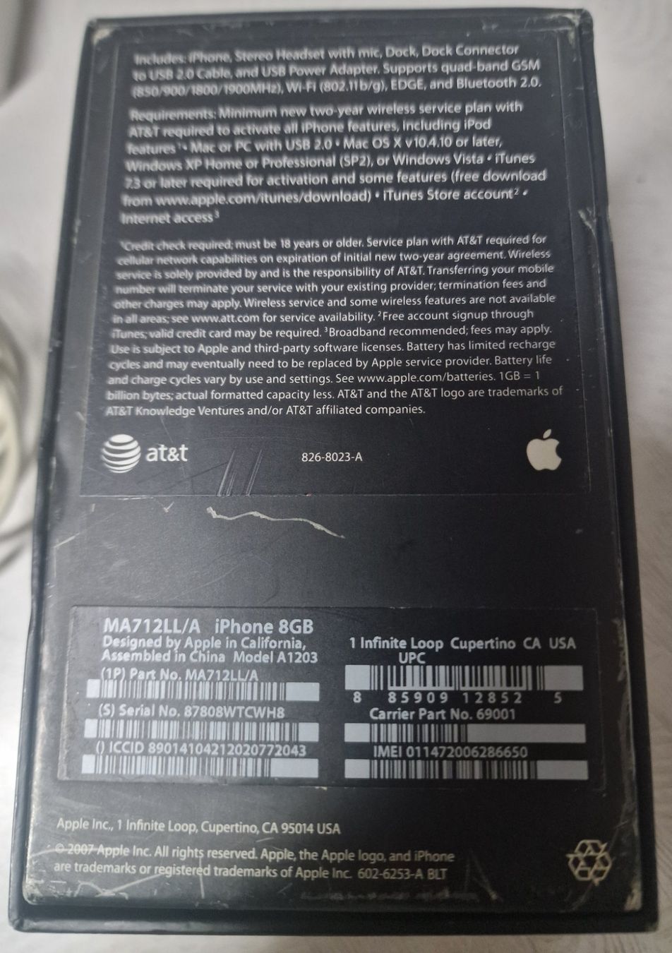 Apple Handys / Smartphones: iPhone 2G 8GB Vintage Handy mit OVP – Defekt aus Uerkheim von Justi.y 9
