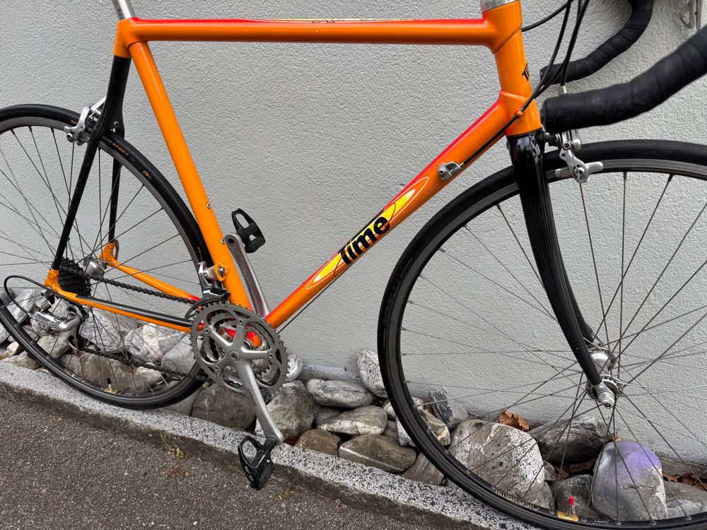 Vélo Route Course TIME Helix / Équipe HM - Carbone / Campagnolo 9v - Taille 54cm