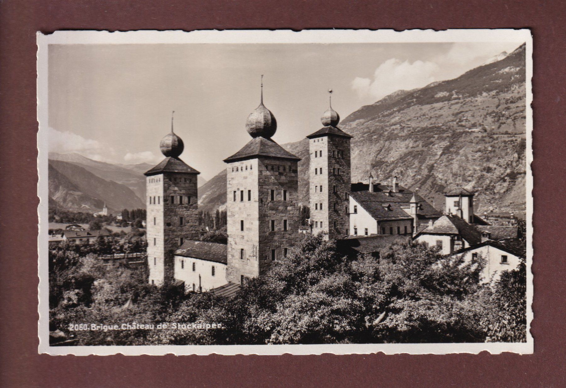 Ansichtskarten: BRIGUE - Château de Stockalper – Gebraucht aus Pully von nicecards-shop