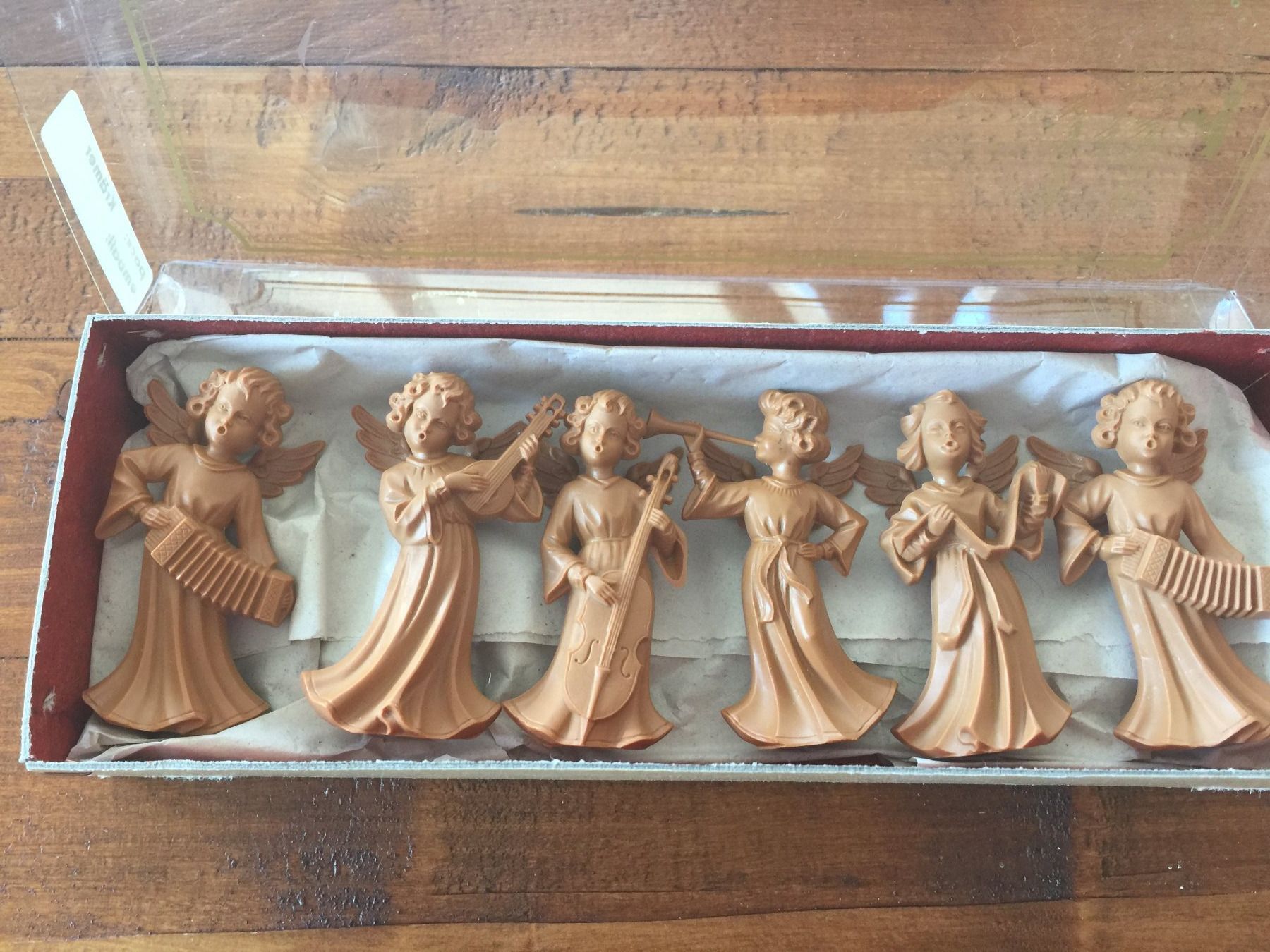 Statuette: 6 Vintage Engel – Usato da Kirchdorf venduto da Vintagewunder