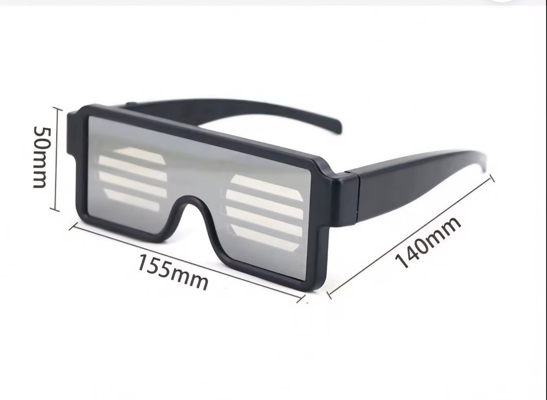 Occhiali & Lenti: Party Brille LED rot oder blau mit 8 animierten Motiven  NEU – Nuovo e nell'imballaggio originale da Zürich venduto da wearehappy 5