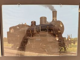 3 photos en cadre locomotives
