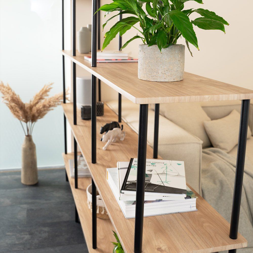 Scaffali: Regal DUNI - Light Oak - 140x35x196cm – Nuovo e nell'imballaggio originale da Wallenwil venduto da toesstal-vertrieb 3