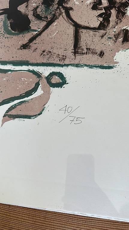 Grafiken & Lithographien: Lithografie von Rudolf Mirer "Gsichter" – Gebraucht aus Conters von mon_7s2b 2