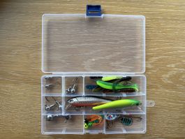 Fischköder-Box – Neu & unbenutzt | Wobbler, Jigköpfe, Gummif