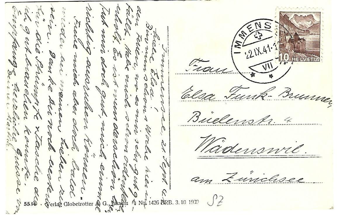 Cartoline postali: Immensee Dorfansicht – Usato da Wetzikon ZH venduto da Brulu100 1