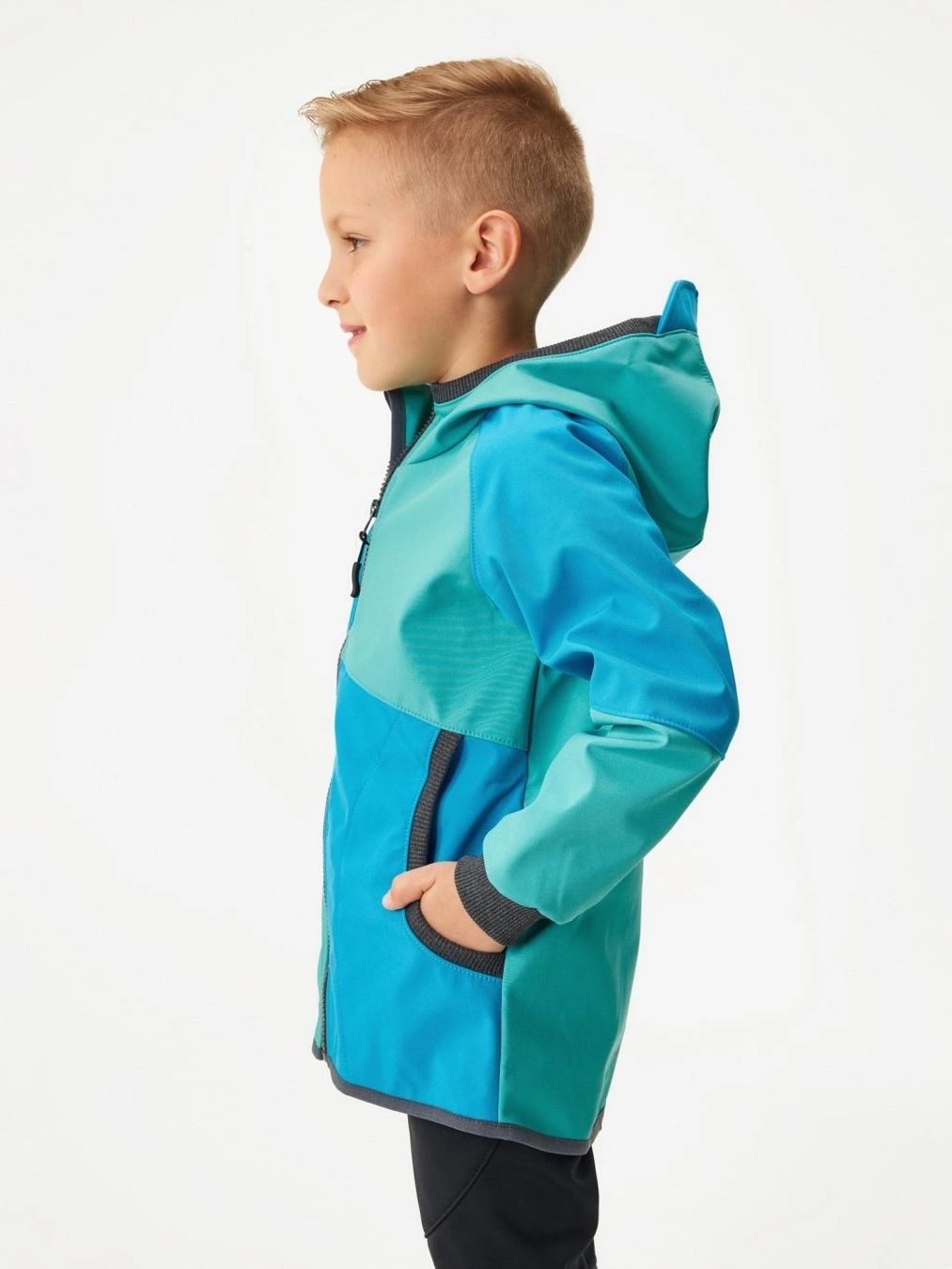 Jacken: Kinder Softshelljacke mit Fleece,Türkis  80/86 – Neu und originalverpackt aus St-Prex von kaz_2kyk 3