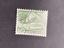 Schweiz 1949 10Rp. Rollenmarke Bahn mit Nr. ??280 gestempelt