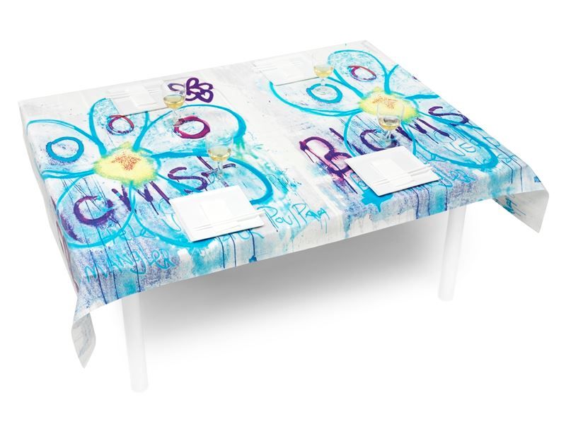 Altra biancheria da tavola: PAVA more flowers-blue Tischtuch – Nuovo e nell'imballaggio originale da Wettingen venduto da kochshop