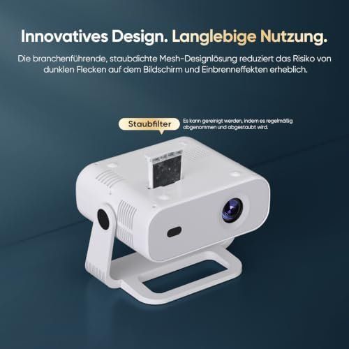 Videoprojektoren: 2026 Neuer Smart Mini Beamer Integrierte APP Android 14 – Neu und originalverpackt aus Hundwil von Pakethase 6