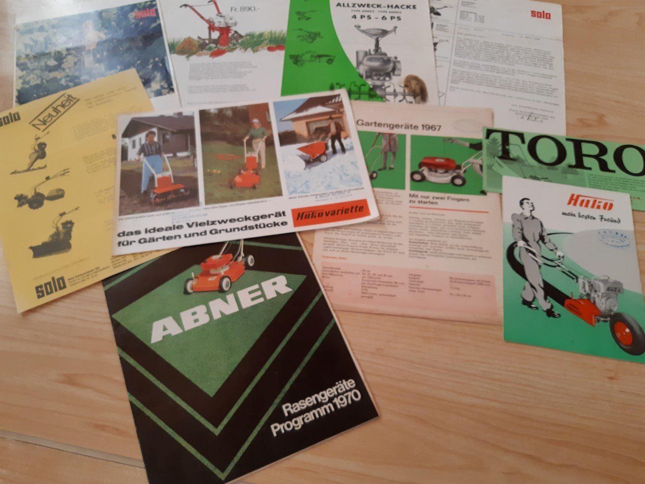 Documenti: Alte Prospekte Toro, Agria, Hako, Solo – Usato da Dürnten venduto da Bachtel84 3