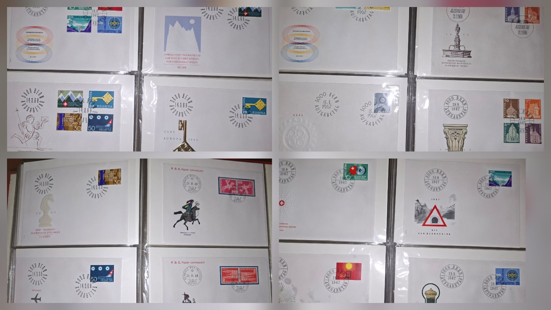 Tutti i francobolli: 100 FDC / Briefe Schweiz div. – Usato da Balgach venduto da SIMEON27 5