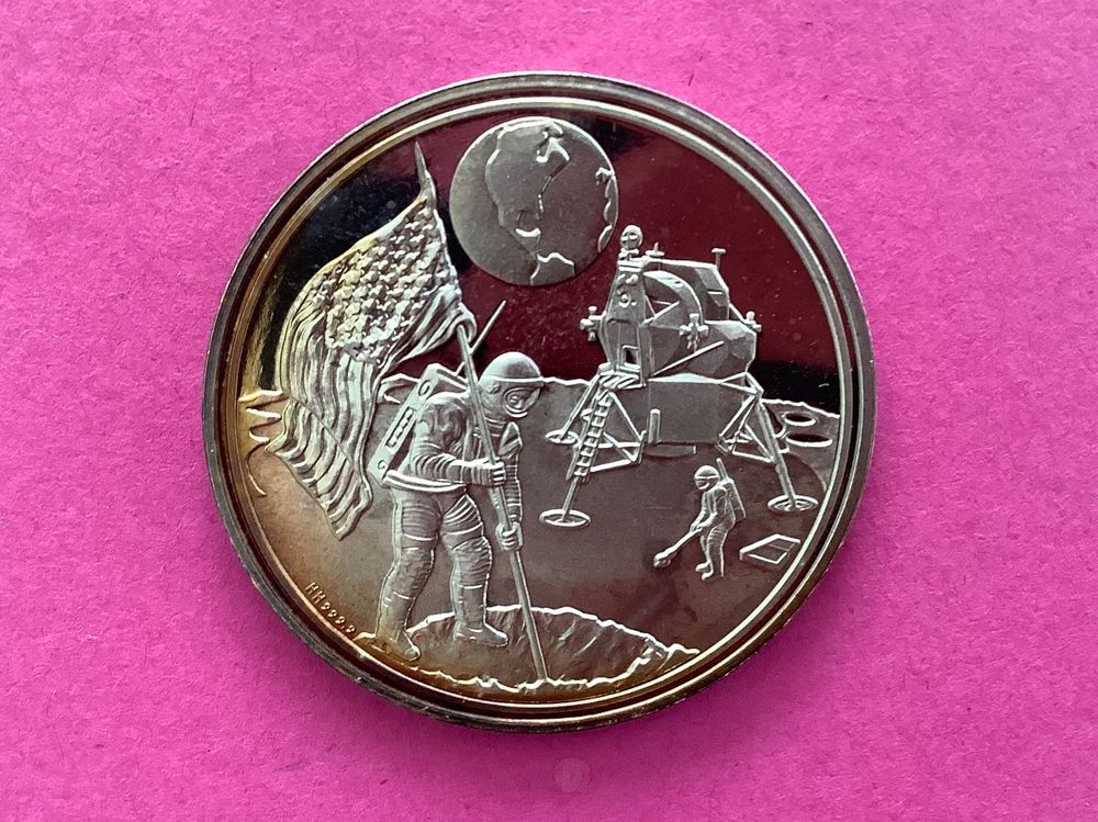 Mondlandung 1969 Silbermedaille Kaufen auf Ricardo