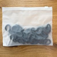 50 Haargummis Braun, Neu!