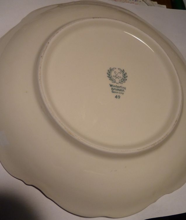 ANTIKER SELTENER ROSENTHAL TELLER 20 CM GOLD RAND (Gebraucht) in