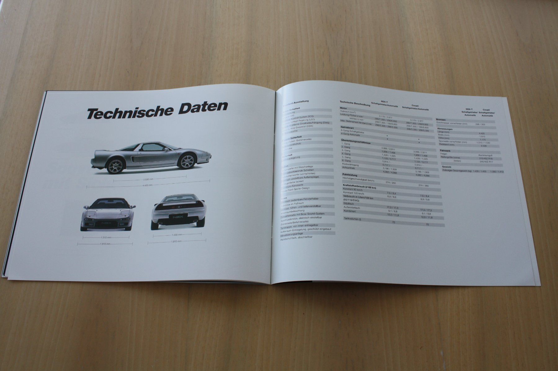Honda Documenti: Honda NSX Prestige Prospekt 6.1997 – Usato da Wikon venduto da erwin400 8