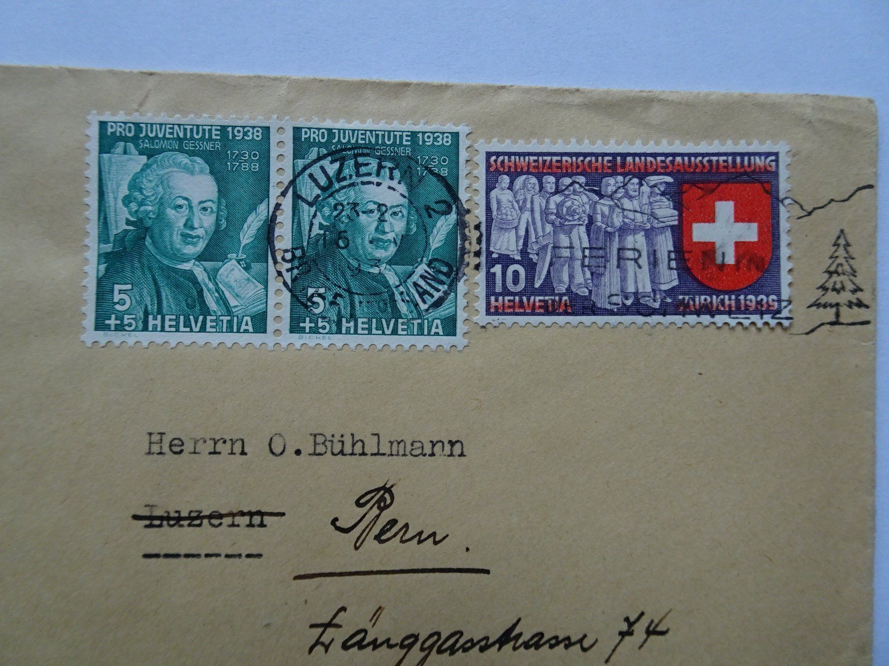 Alle Briefmarken: 1938 – Gebraucht aus Aadorf von Chnorli-Furz 1