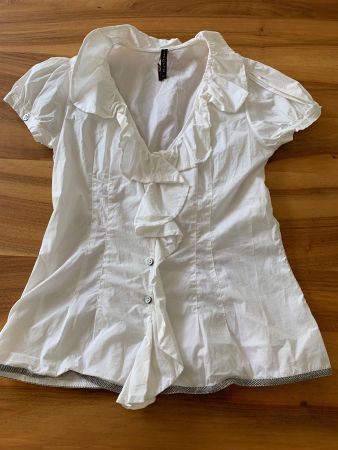 MANILA GRACE extravagante taillerte Bluse Gr. 36/S (IT40)