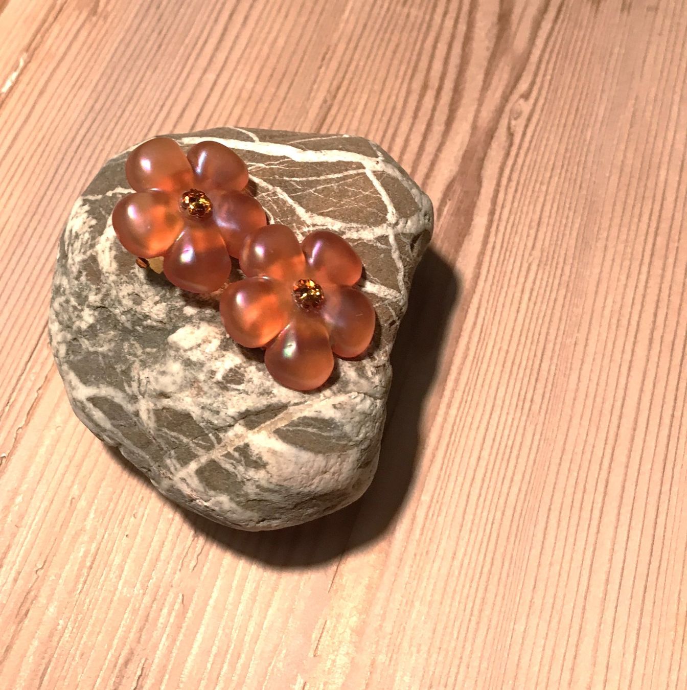 Boucles d'oreille: Vintage Ohrclips in orange – D'occasion à Otelfingen par Jupi07