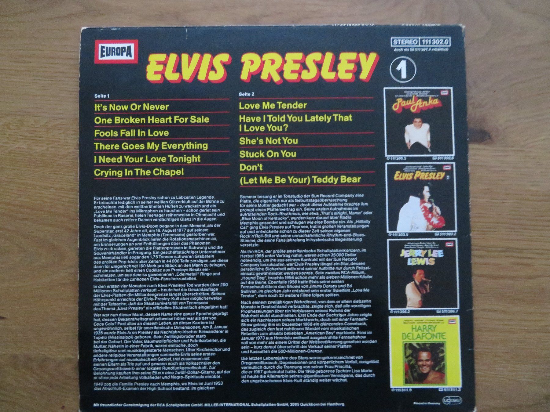 Schallplatten: ELVIS PRESLEY ORIGINAL HITS – Neu (gemäss Beschreibung) aus Zürich von max_cp5f 1
