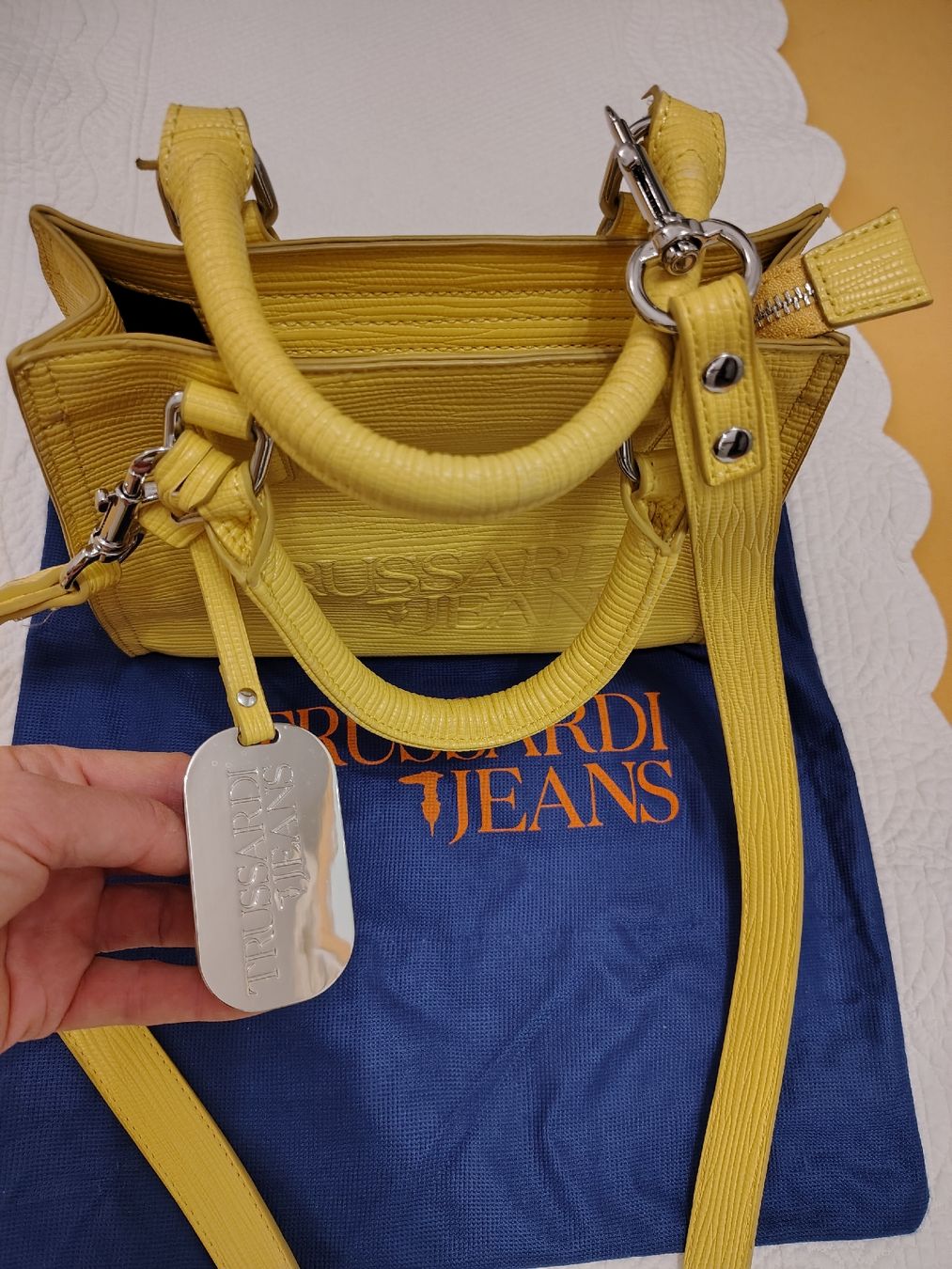 Trussardi Taschen für Damen: borsa Trussardi Jeans gialla – Gebraucht aus tenero von Mam74 1