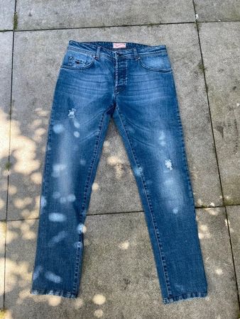 Neu Marco Pescarolo (Kiton) Jeans Hose handgefertigte 48 34