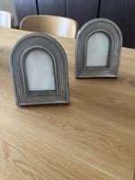 Vintage Italian Bilderrahmen Silber Chrom