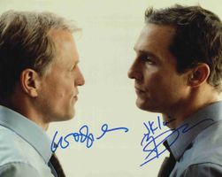MATTHEW McCONAUGHEY & WOODY HARRELSON signiert (20x25cm) COA