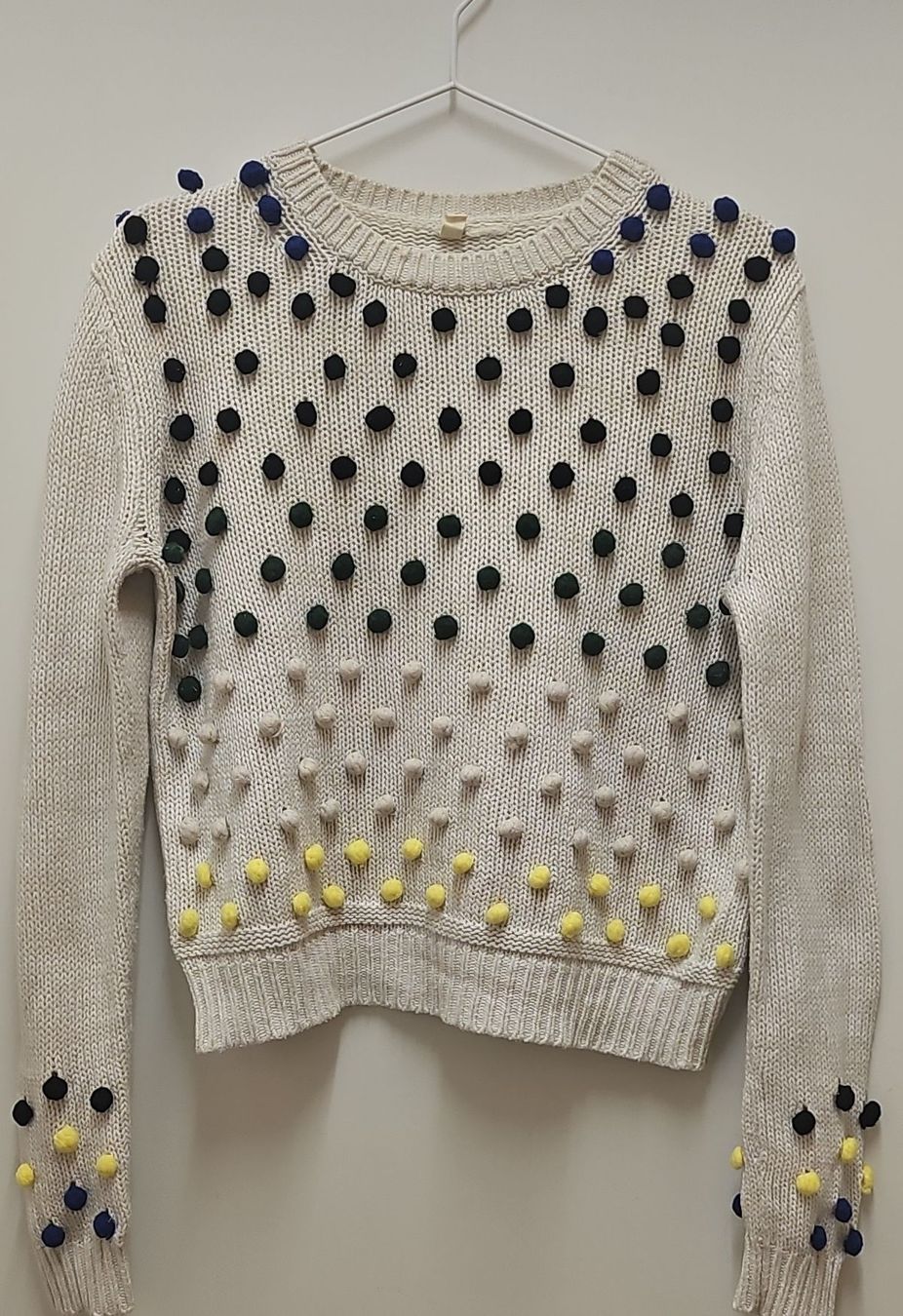 Tops: Pullover beige mit Bommeln mehrfarbig gebraucht – Gebraucht aus Zürich von eri_8w5v