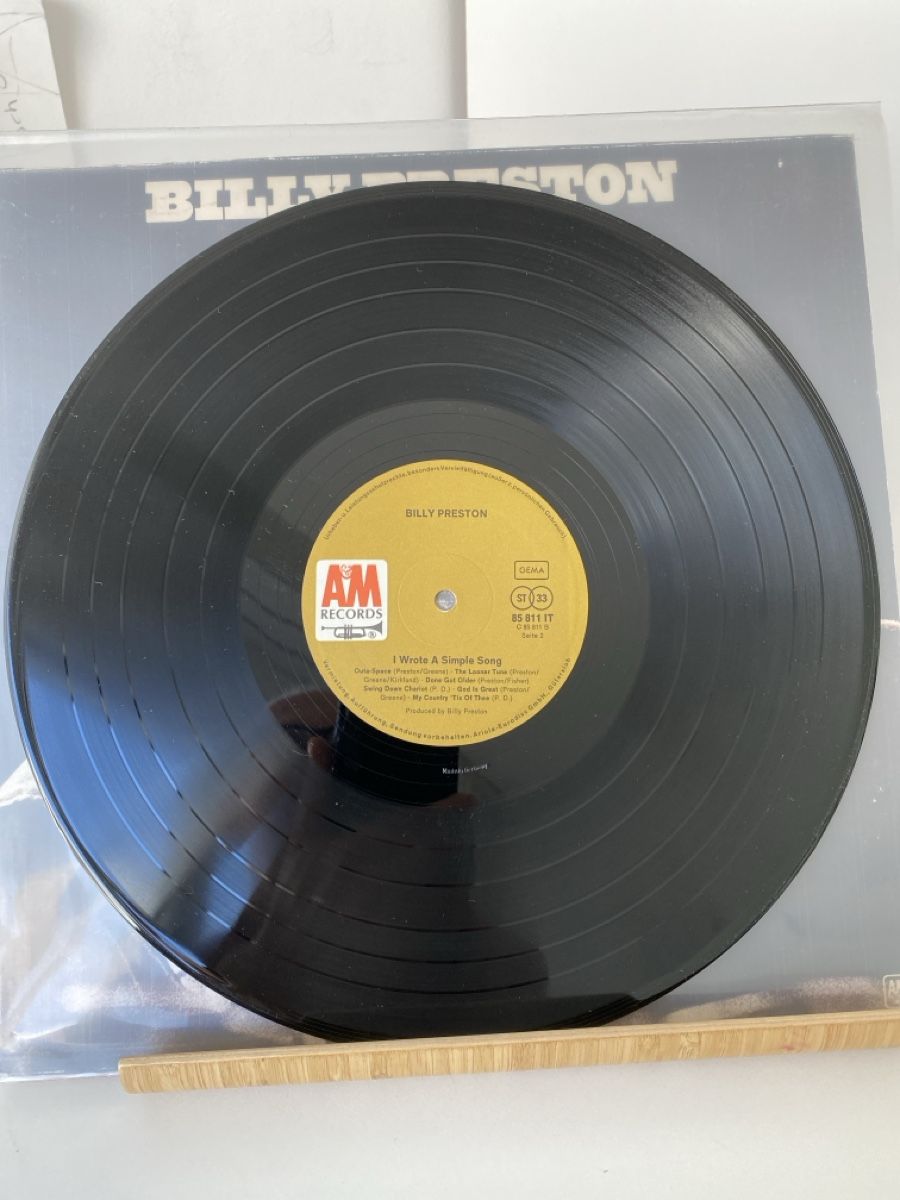 Vinyles: Billy Preston - I Wrote A Simple Song – D'occasion à Zürich par markus234 5