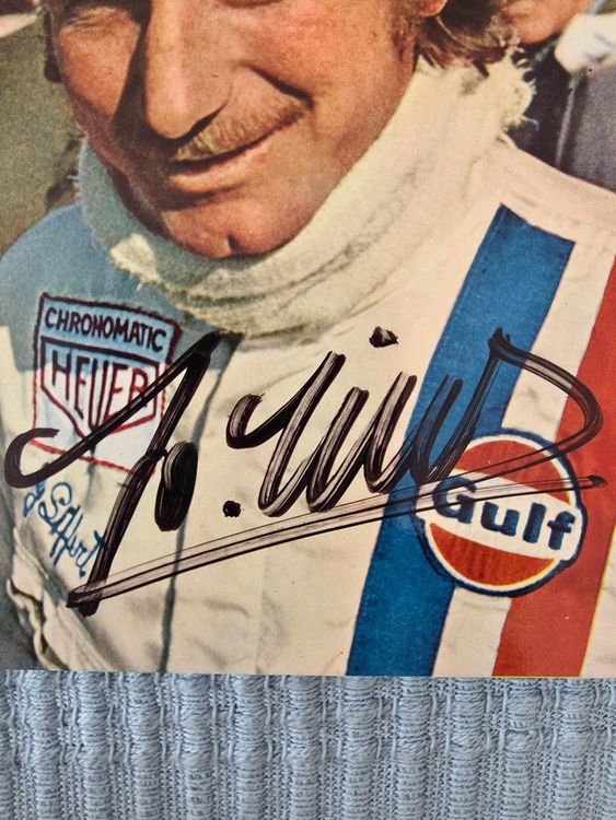 Jo Siffert (1936-1971) Original-Autogramm, Formel 1, Schweiz (Gebraucht