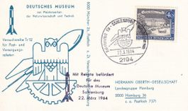 Raketenpost Sahlenburg Deutsches Museum 1964