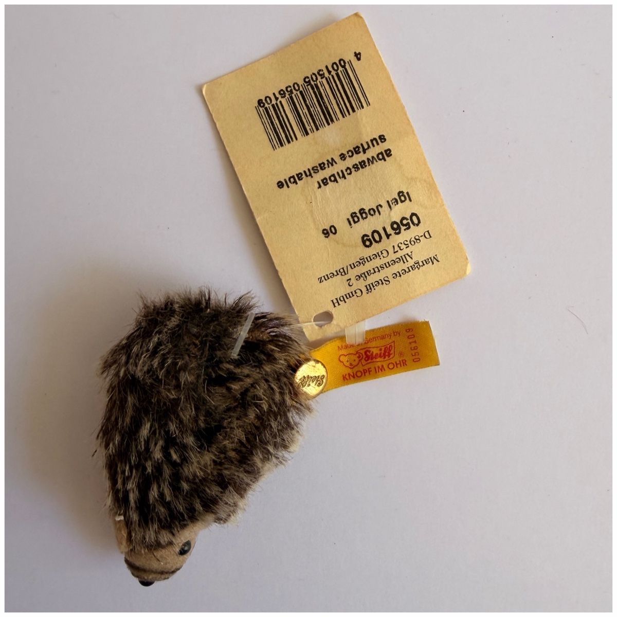 Steiff Giocattoli: Original Steiff Igel Joggi - Grösse ca. 6 cm – Nuovo (secondo la descrizione) da Schlieren venduto da KaRoPue 3