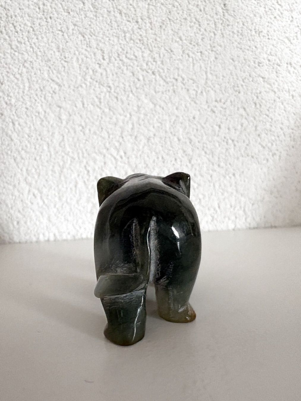 Statuette: Éléphant sculpté pierre verte type jade / Elefant Jade-Typ – Usato da Prilly venduto da mqlr_42 5