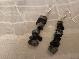 Halbdelstein splitter Ohrringe