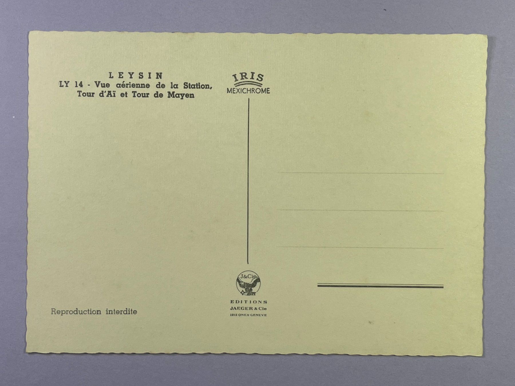 Cartoline postali: Leysin - Flugaufnahme – Usato da Steg VS venduto da _vinci_ 1