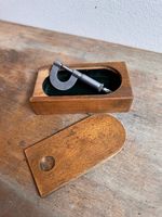 Antike Bügelmessschraube / Mikrometer, originaler Holzkasten